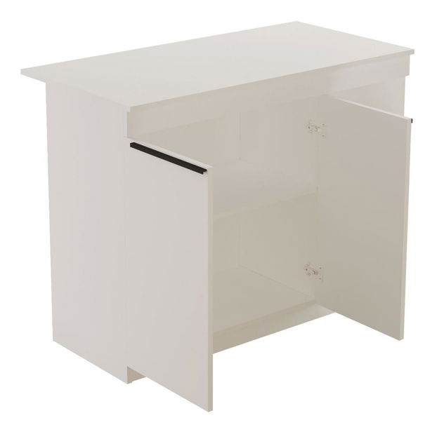 Barový stůl Orlandia 2 (pro 2 osoby) (bílá)