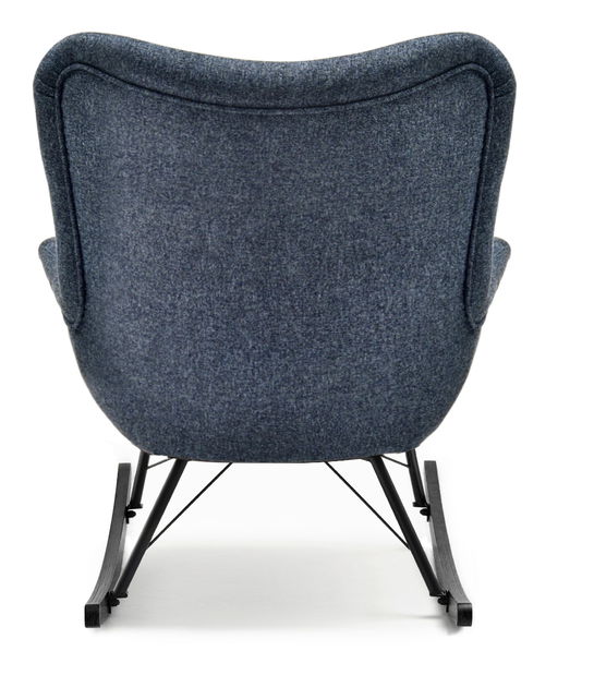 Houpací křeslo Laurentino (šedá + černá)