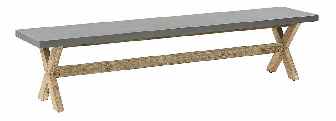 Zahradní set OLIBIA (šedá) (s lavičkami) (pro 8 osob)