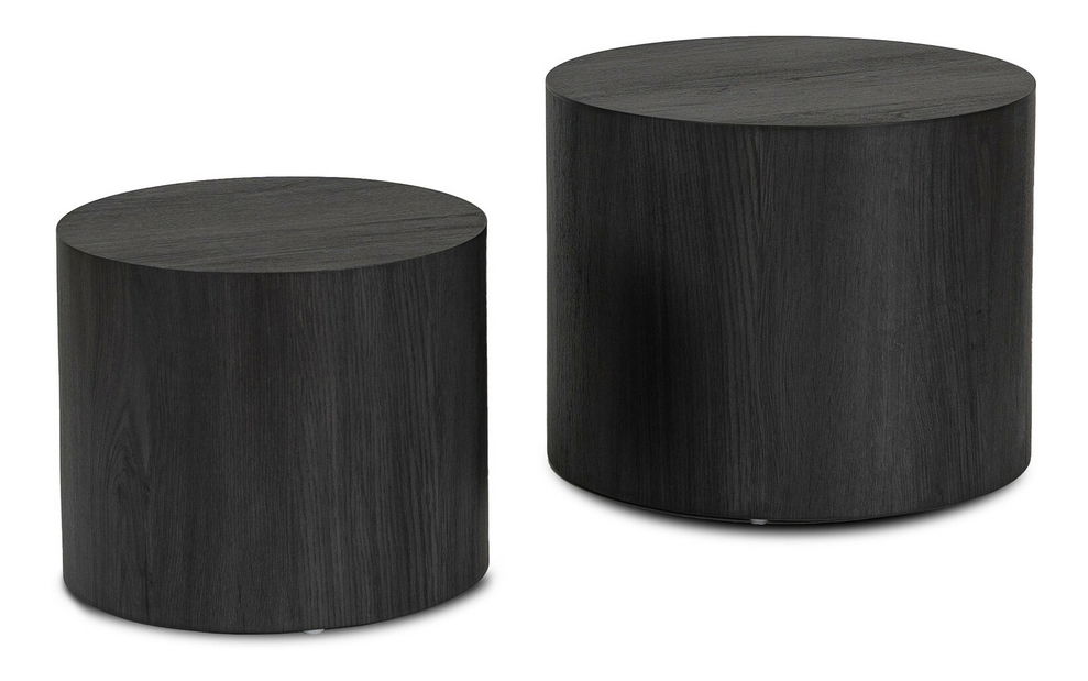 Set 2 ks konferenčních stolků Liloo (černá)