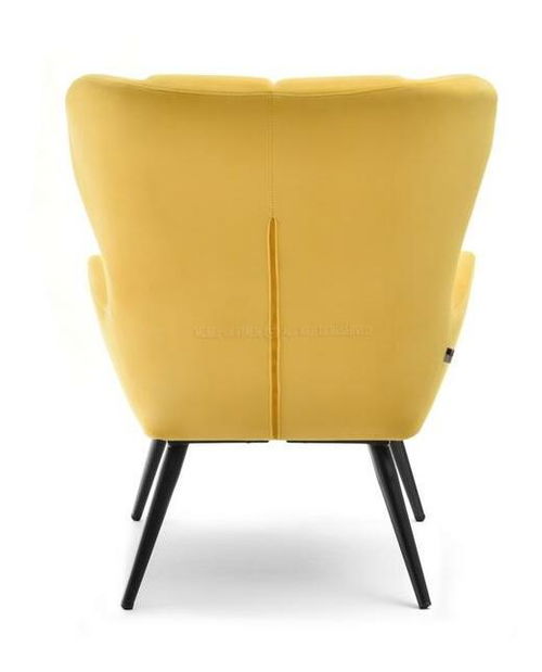 Křeslo Kikino (žlutá + černá)