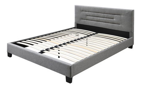 Manželská postel 180 cm Telosa New (béžová + černá) (s roštem)