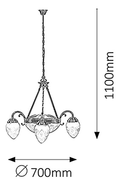 Lustr Annabella 8633 (bronzová)