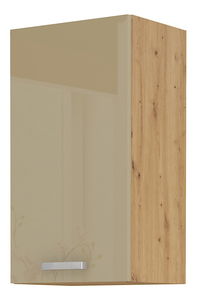 Horní kuchyňská skříňka Arryn 40 G-72 1F (dub artisan + lesk cappucino)