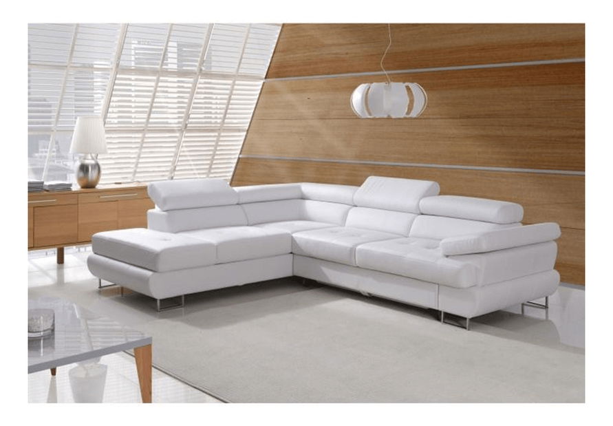 Rohová sedací souprava Bjorn R OTM-2F bílá (L)