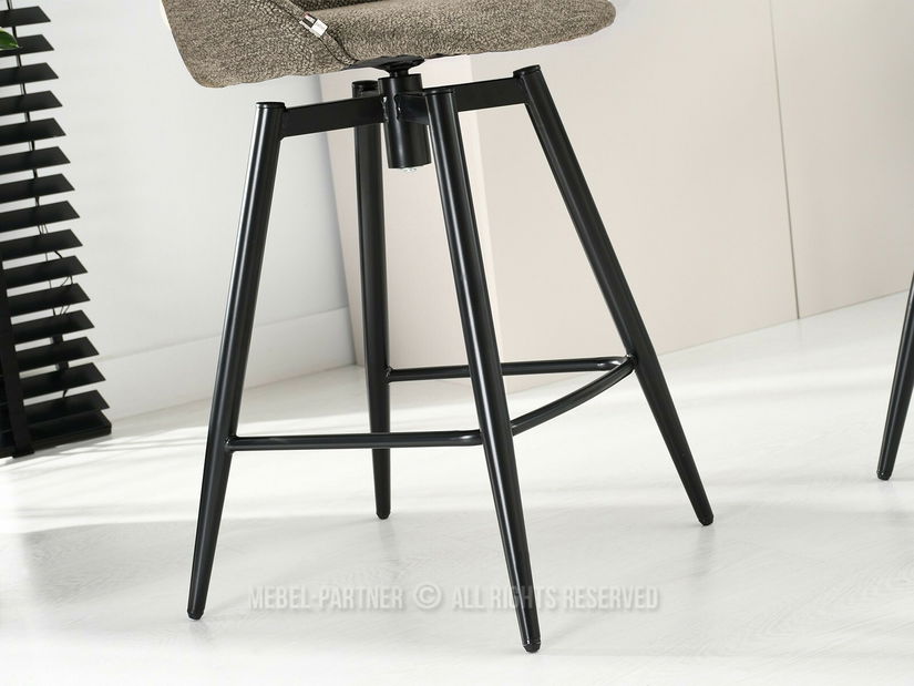 Barová židle Ignazcamo (béžová + černá)