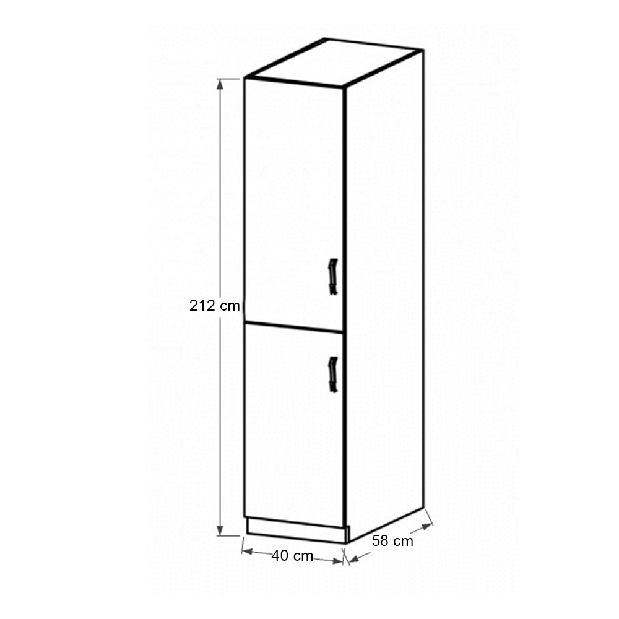 Potravinová kuchyňská skříňka Silinia (L)