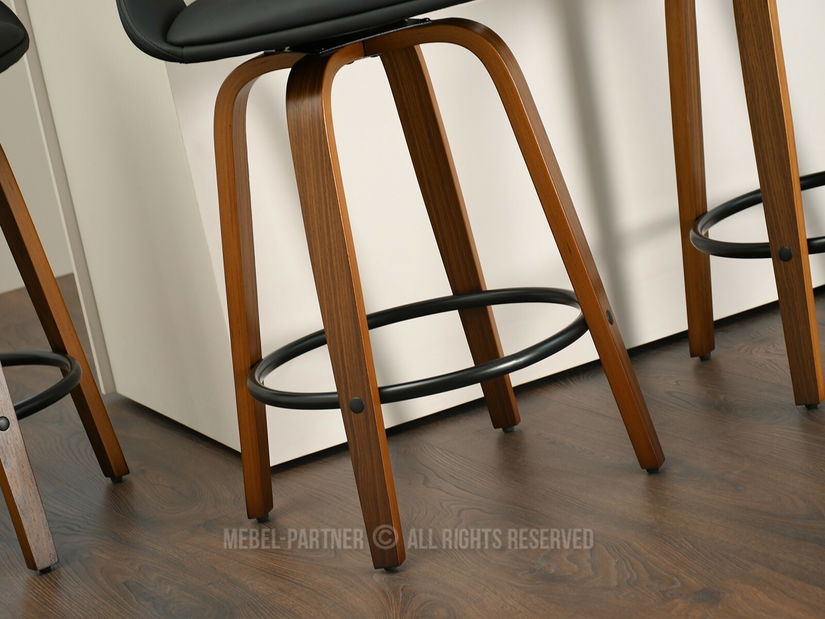 Židle Theo H (ořech tmavý + černá)