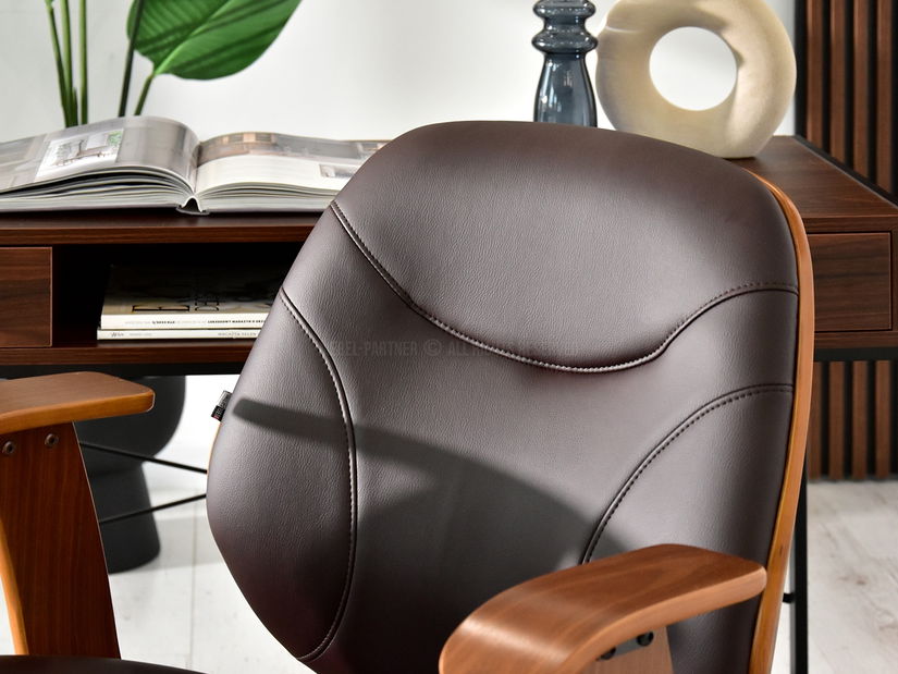 Křeslo Raynold (ořech + černá)