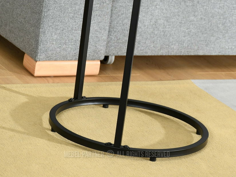 Konferenční stolek Corden (černé dřevo + černá)