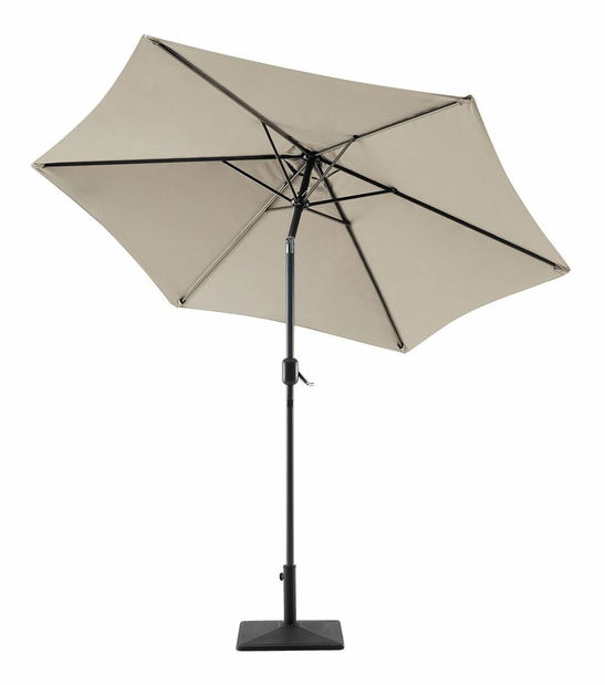 Zahradní slunečník 270 cm VARENA (kov) (béžová)