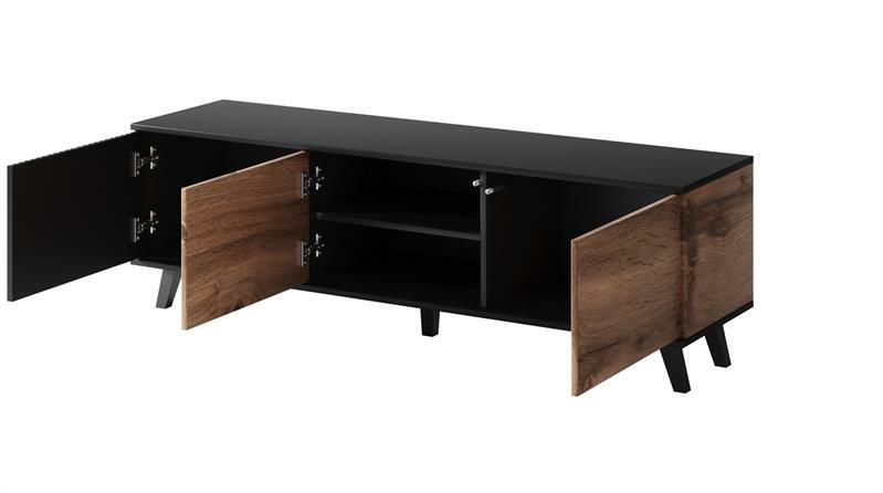 Tv stolek Ranae RTV1 (dub wotan + černá)