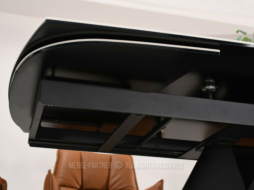 Jídelní stůl Noruega (mramor + černá)