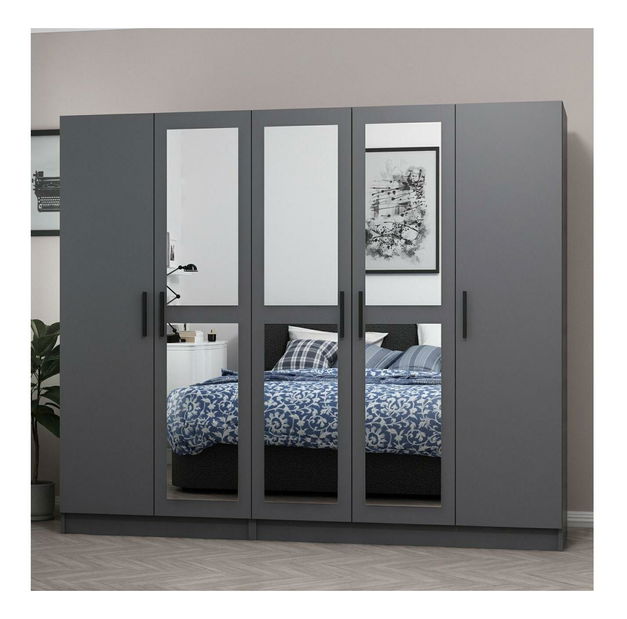 Šatní skříň Kalia 5090 (antracit)