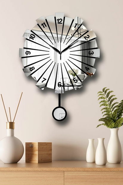 Nástěnné hodiny Vlní (bílá)