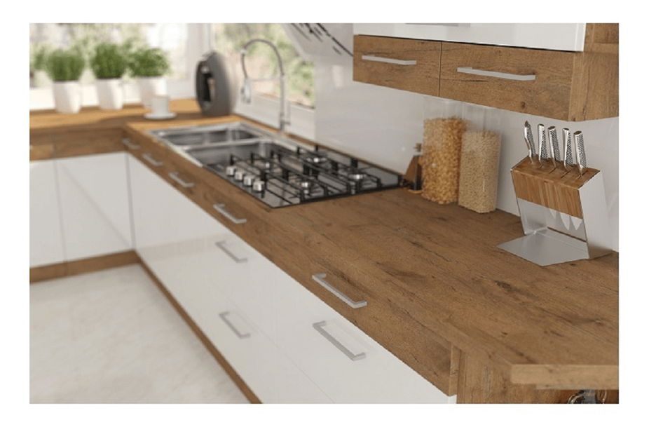 Dvířka na myčku nádobí ZM 570x446 Velaga (lesk bílý + dub lancelot)