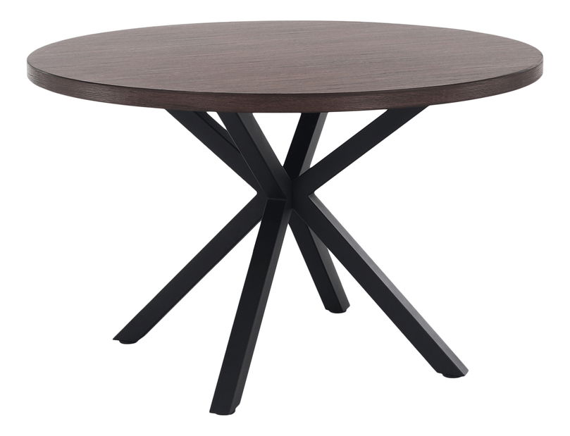 Jídelní stůl Marica (tmavě hnědá + černá)