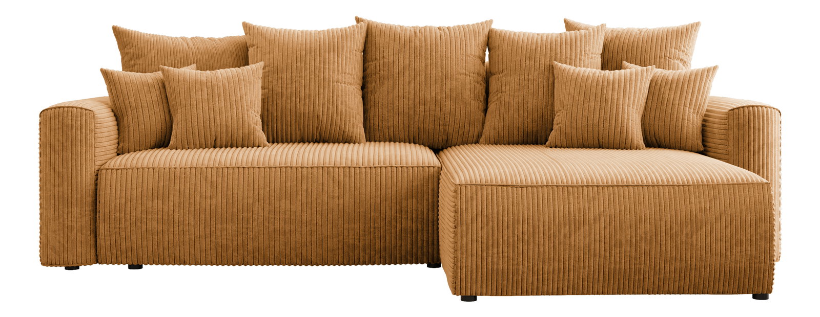 Rohová sedačka Baria (P) (hořčičná)