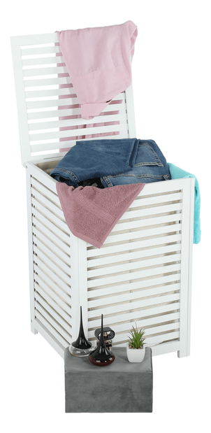 Koš na prádlo Basmal (bílá)