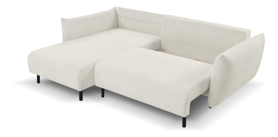 Rohová sedací souprava Adelon (krémová) (L)