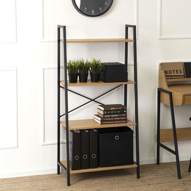 Regál Goleadora (dub + černá)