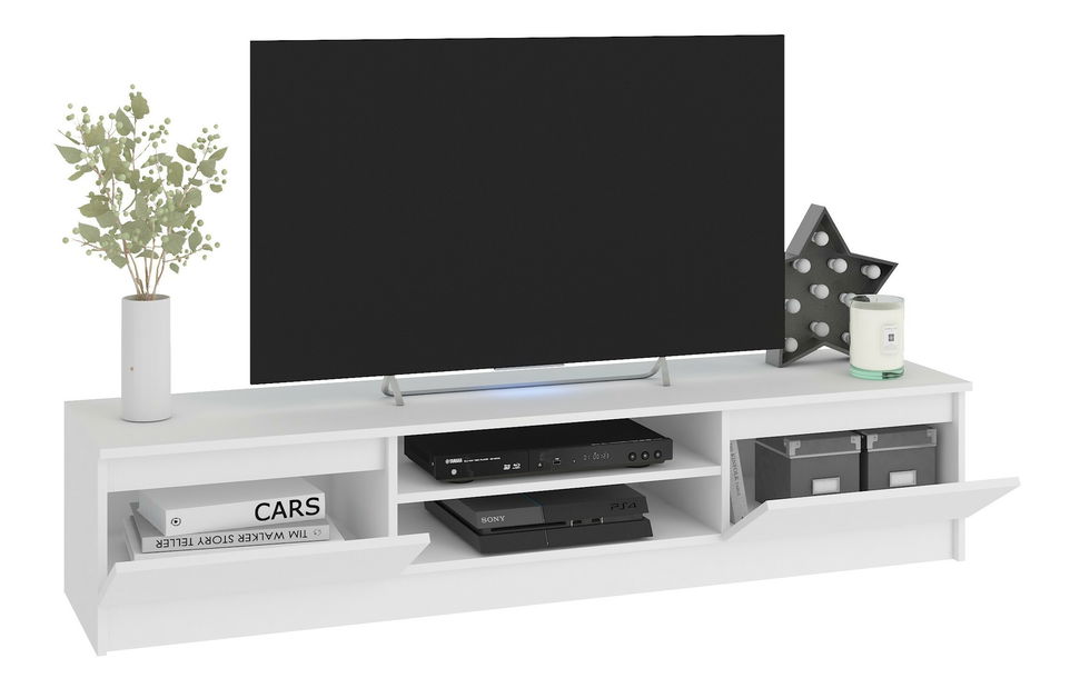 Obývací stěna Megaherzios (bílá) (bez osvětlení)