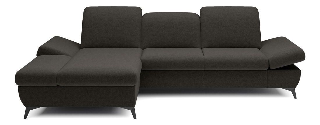 Rohová sedací souprava Harpie (černá) (L)