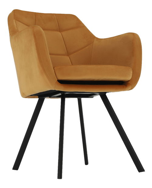 Křeslo Zela (hořčicová)