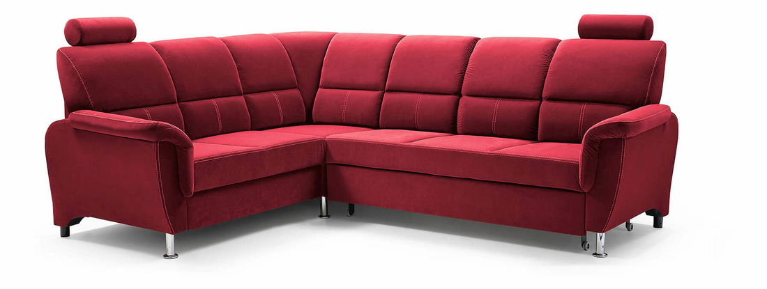 Rohová sedací souprava Dina (vínová) (L)