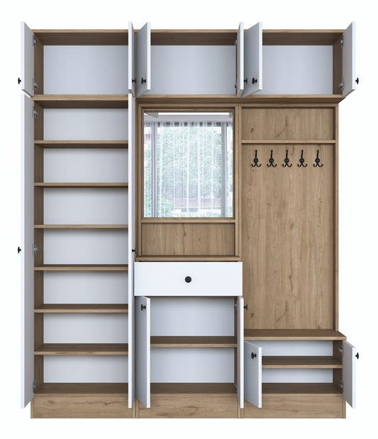 Předsíň Emily 1 (Ořech + Bílá)