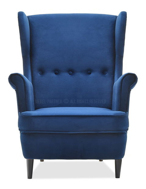 Křeslo ušák Margis (bílá)