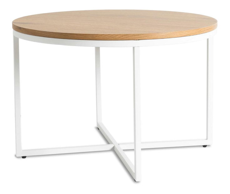 Konferenční stolek Hubiera (dub zlatý + bílá)