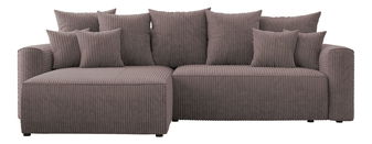 Rohová sedačka Baria (L) (tmavě hnědá)