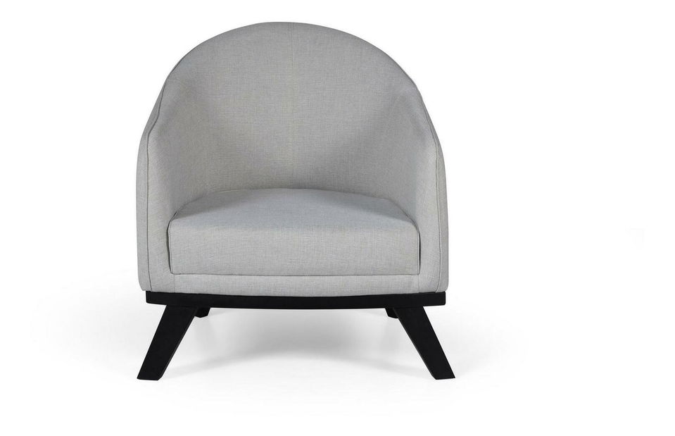 Křeslo Leanardi (světle šedá + černá)