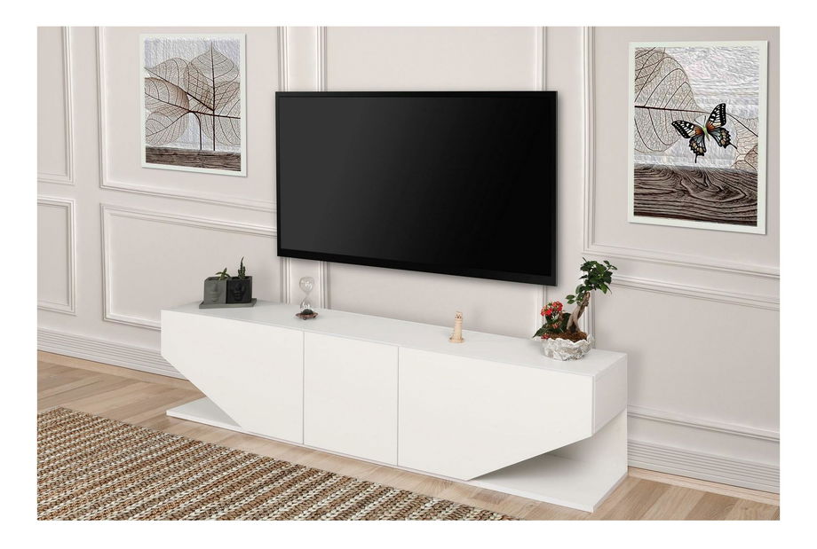 TV stolek/skříňka Ivonne 2 (bílá)