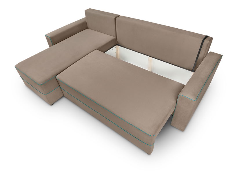 Rohová sedací souprava BRW Berg Lux 3DL.URC (béžová) (L)
