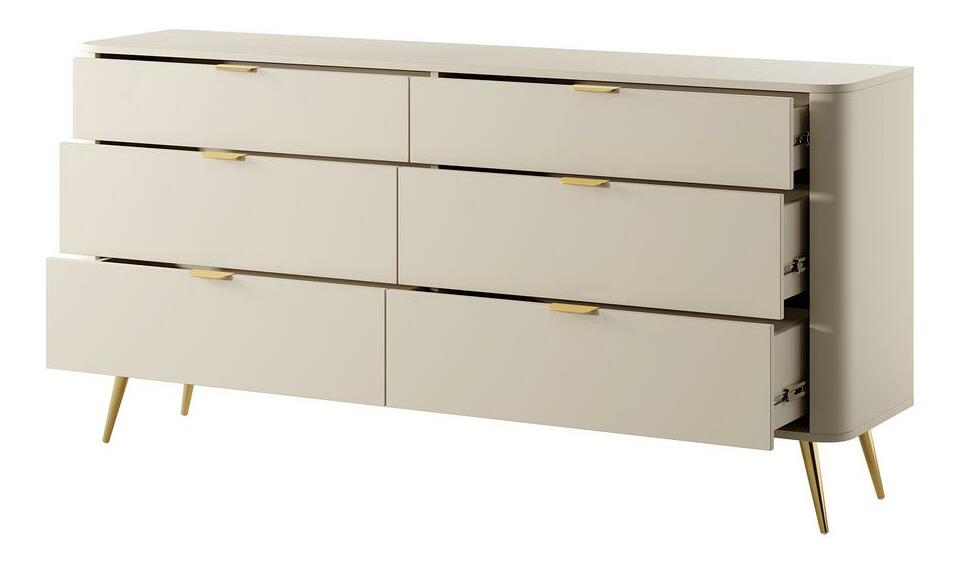 Komoda Ovenia O4 (béžová)