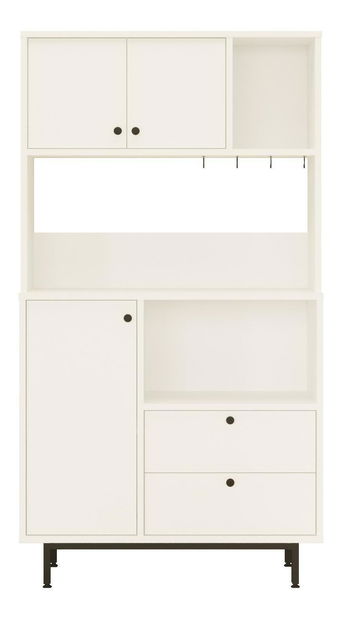 Policová skříň Rebutia 3 (bílá)