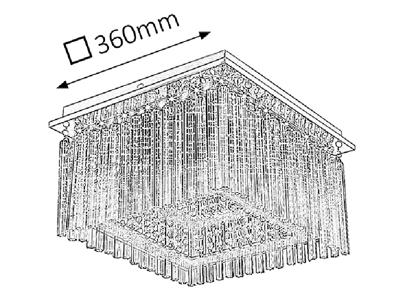 Stropní svítidlo Danielle 2448 (chromová)
