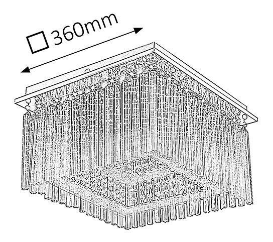 Stropní svítidlo Danielle 2448 (chromová)