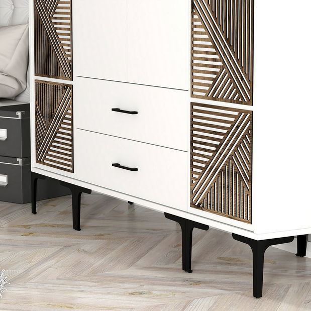 Šatní skříň Kiara PTP (bílá)