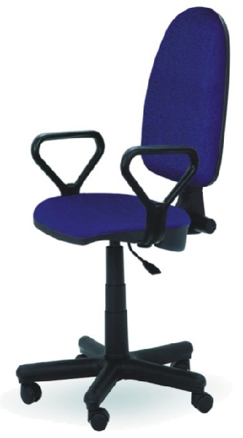 Kancelářská židle Prestige modrá (s područkami)