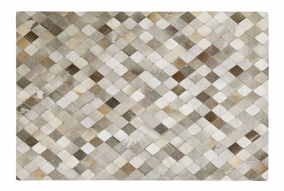 Koberec 140x200 cm BANZO (kůže) (hnědá)