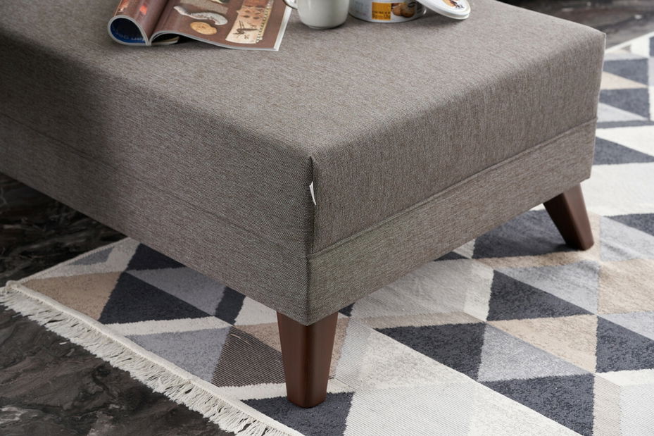 Rozkládací pohovka Bellina 1 (hnědá) (L)