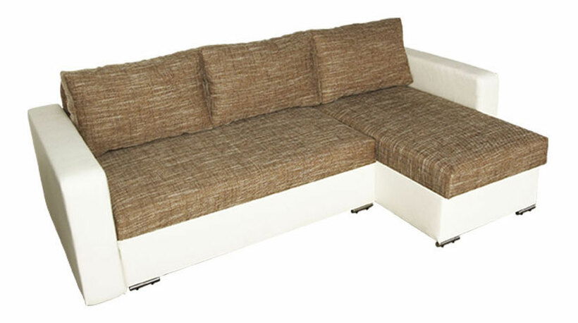 Rohová sedací souprava Aleksander Berlin 03 + ekokůže bílá (P)