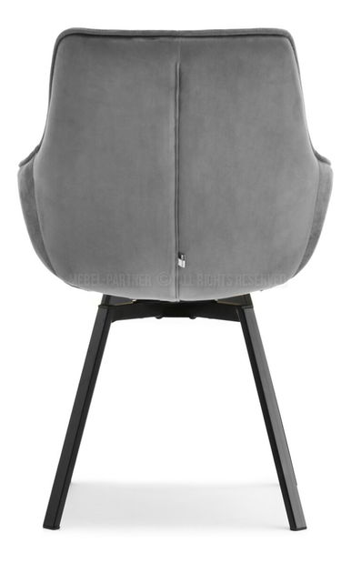 Židle Aranbura (šedá + chromová)