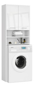 Skříňka na pračku Farid TYP5 (bílá + bílý lesk)
