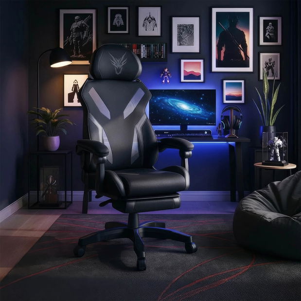 Herní křeslo Mananera (černá)