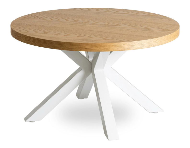 Konferenční stolek Ligamentos (dub zlatý + bílá)