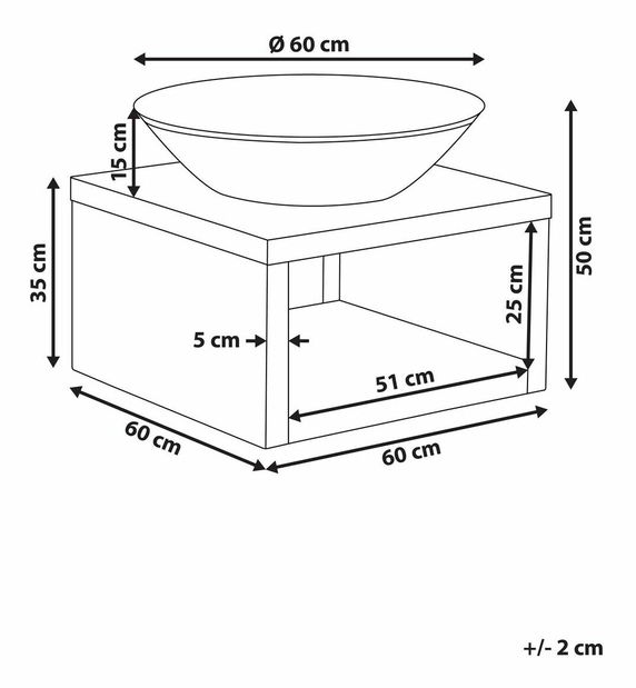 Ohniště Tamekia (černá)